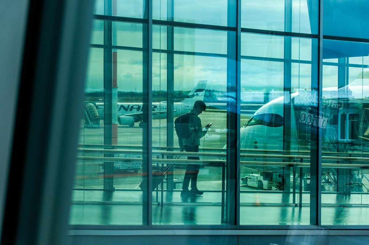 Passenger at the airport