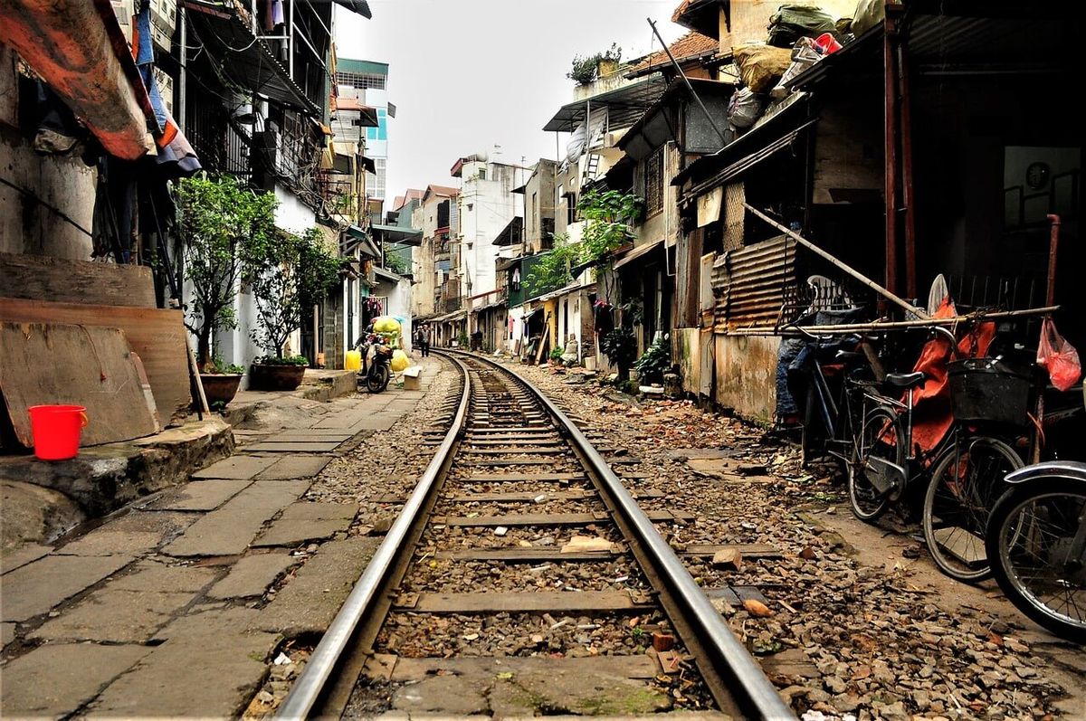 Railway tracks in Hanoi