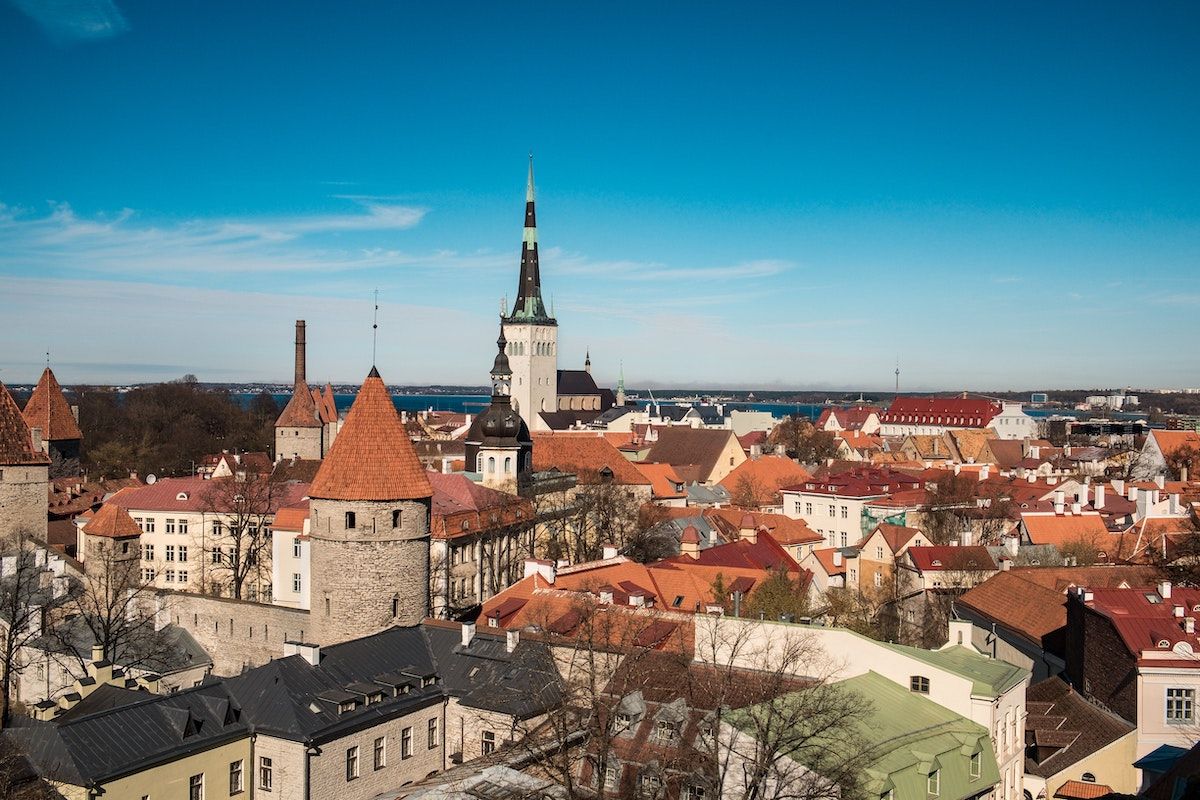 Skyline of Talinn, Estonia 