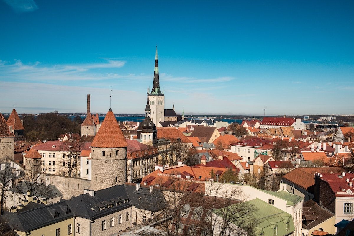 Skyline of Talinn, Estonia
