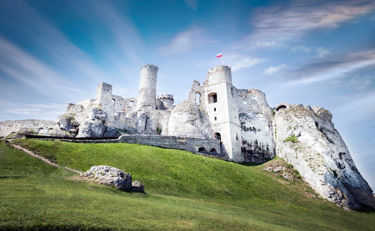 Castle in Ogrodzieniec, śląskie, Poland