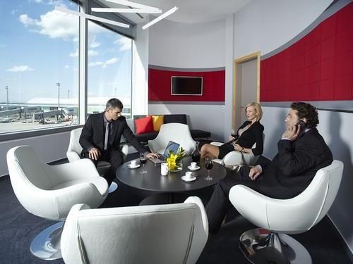 Mastercard Lounge seating