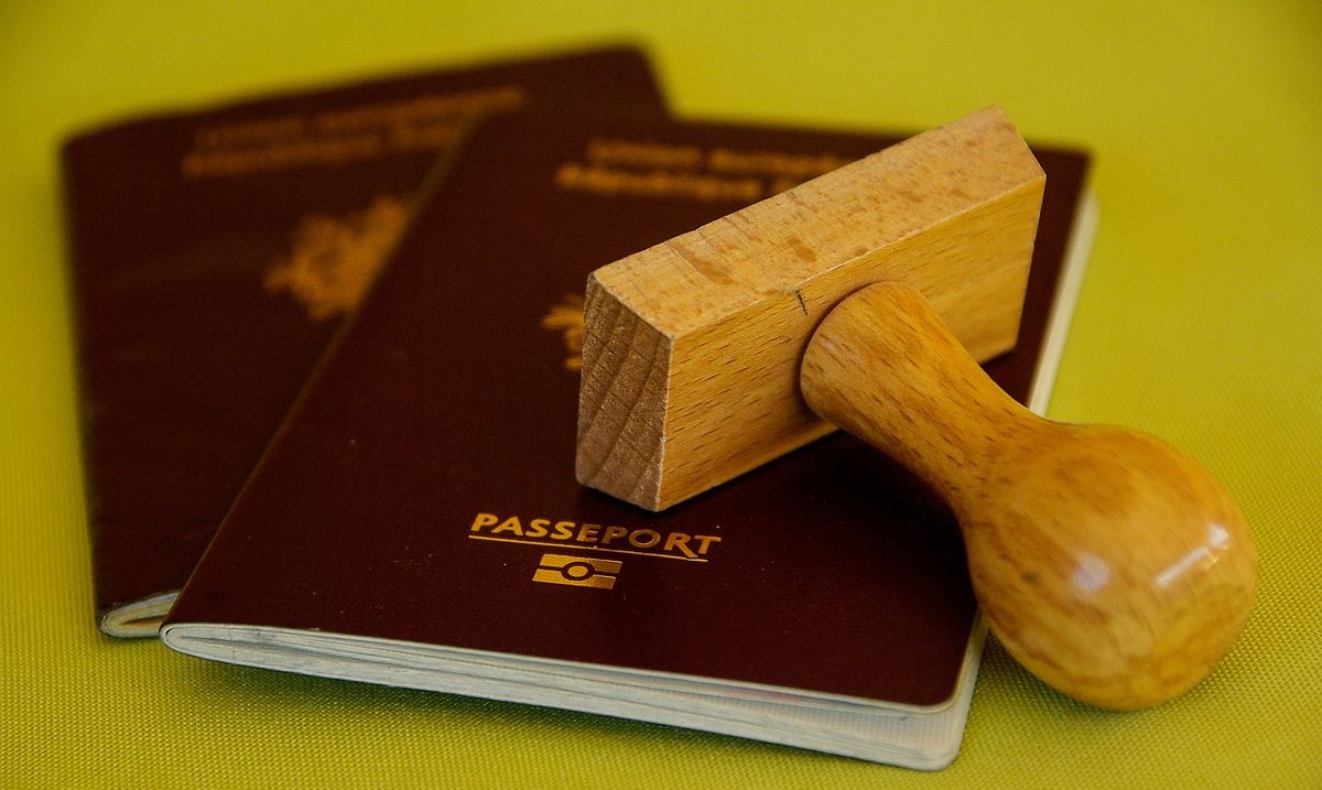 Passport for travelling and flying