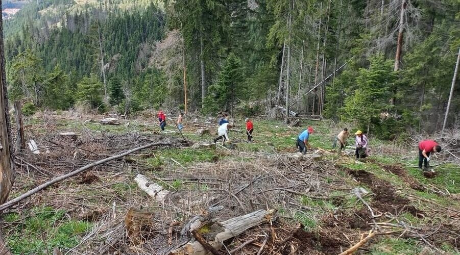Romania: tuulituhojen korjaaminen Transilvaniassa