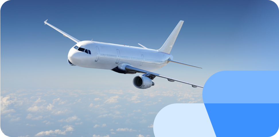 Avion Dan Air surprins în zbor