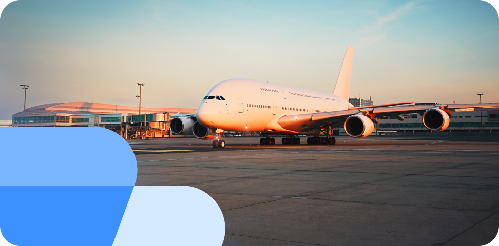 Avion Pegasus Airlines, parcat, imagine surpinsă în lumina dimineții